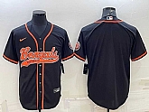 Men's Cincinnati Bengals Blank Black With Patch Cool Base Stitched Baseball Jersey,baseball caps,new era cap wholesale,wholesale hats